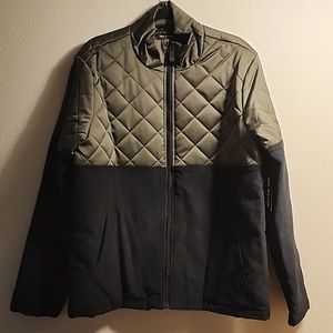 True Religon Black/Military Green Quilted Corduroy Jacket